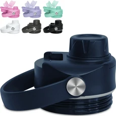 YETI Rambler 병용 스파우트 뚜껑 BPA 프리 이상적인 Chug 캡 18 26 64온스 적합 청소가 용이함, 04 딥 블루, 1개