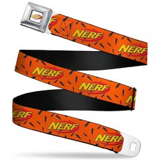121260 Nerf 벨트 안전벨트 버클 로고 다트 스캐터드 오렌지 블랙 조절 가능 오렌지 레드 옐로우