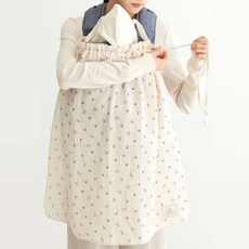 와이엠마마 유모차 아기띠 사계절 다용도 거즈 블랭킷, 메리레드