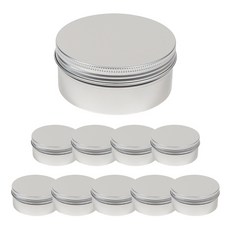 틴케이스 150ml 알루미늄 실버 캔들 용기 만들기 캔들재료, 틴케이스 실버 150ml, 10개