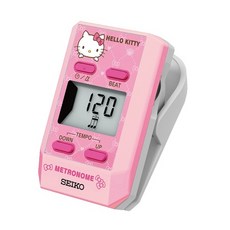 세이코 산리오 키티 핑크 전자 메트로놈 클립형, 블랙