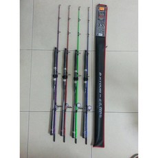 STStarlit KYOUGI 競技 萬能船竿柄 (槍) 5.72尺 1本半 直柄 多種顏色, 藍色(直柄)