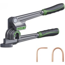 베스테키 3 in 1 튜빙 벤더 180 튜브 14인치 516인치 38인치6810 O.D. 구리 황동 및 알루미늄 파이프 굽힘을 위한 굽힘 도구 HVAC 냉장 수리에 이상적임, ‎1/4", 5/16", 3/8"