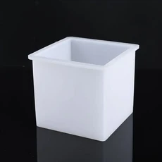 10cm/4 "초대형 큐브 사각형 실리콘 몰드 수지 주조 보석 만들기 도구, 01 하얀색