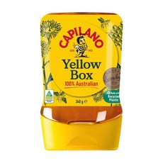 호주 카필라노 Capilano Yellow Box Honey 100 호주산 델리케이트 & 스무스 옐로우 박스 허니 꿀, 340g, 4개