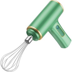 家用無線電動打蛋器 蛋糕攪拌器 多段調速 輕巧便攜, 綠色
