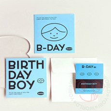 요비월드 카드 세트 BDAY 카드편지지 축하엽서 선물카드, 2 BOY