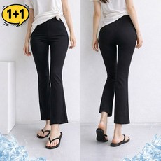 1+1 아이스 부츠컷 레깅스 밴딩팬츠 FREE~ 5XL ( 숏/롱 ) [국내생산 프리미엄] 빅사이즈