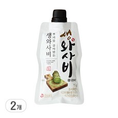 주비푸드 자연에서 갈아만든 생와사비, 75g, 2개