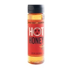 Savannah Bee Company 핫 허니 글루텐 프리 및 100% 순수 꿀 달콤한 야생화 꿀과 스카치 보닛과 하바네로 페퍼의 열 주입 355ml(12온스) 스퀴즈 병 25, 12온스(1개입)