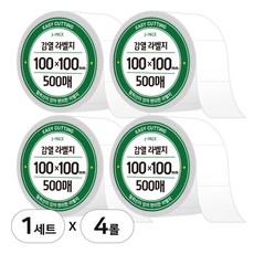 제이팩 감열 롤 라벨지 100 x 100mm 500매 4개, 1세트