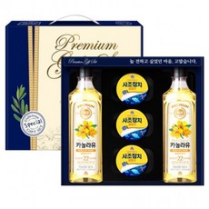프리미엄 선물세트 기쁨3호(해표카놀라유500mlx2병+사조참치85gx3캔), 1개