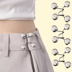 허리 조절 줄임 단추 4개 1세트, 보석