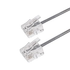 전화선 유선 전화기 팩스 선 RJ11 6P2C 연결 케이블 1.5m TCC-02