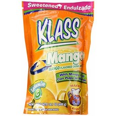 클래스 음료 믹스 망고 15.9온스 1개 (2개 팩) Klass Drink Mix Mango 15.9 Oz 1 Count (Pack of 2), 400g