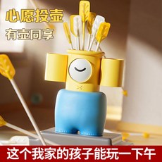 大耳朵投壺遊戲道具兒童玩具幼兒園親子互動投射箭六一兒童節禮物, 1個, TO大耳朵投壺【福力橙】,六衹軟膠箭+願望貼紙