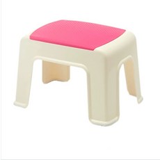 塑料矮凳子可疊放家用加厚洗澡小方板凳成人客廳簡約餐桌高凳, 1個, 紅色:小號