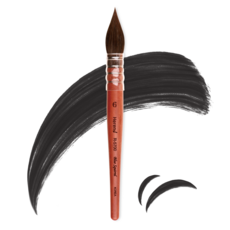 [공식] 헤렌드 수채화 유화 아크릴 둥근 세필 붓 R-5700 1호~6호, 1개, 1호