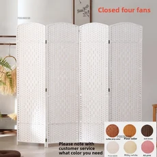 접이식 파티션 스크린 거실 분배기 룸 분리기 침실 장식을위한 크리 에이 티브 공간, 02 H150W40cm-4hollow-b