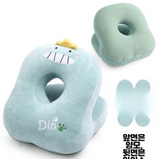 베개 메모리폼 책상 낮잠 엎드려자는, 그린 공룡