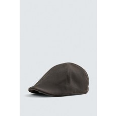 ZARA HOUNDSTOOTH BERET - Khaki 9065/423/505