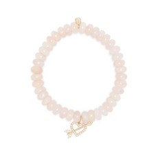 시드니에반 14K 옐로 골드 모가나이트 비즈 브레이슬릿