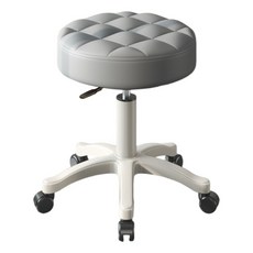 살림의발견 오피스 미용실 병원 하이스툴 와플 바퀴의자, 그레이