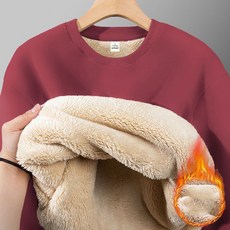 ORZQU 겨울 남성맨투맨 라운드 루즈핏 긴팔 기모맨투맨 기모 상의