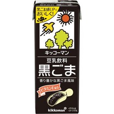 일본 기꼬만 두유 흑임자 검은깨맛 200ml 18팩 496059