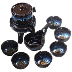 創意懶人茶具組, 茶具組, 1套, 黑