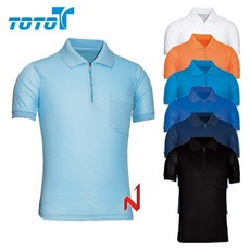 토토 반팔티 쿨카라 지퍼 단체복 7색상 공용