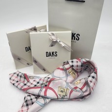 국내백화점정품/닥스 스카프 미니면 쁘띠손수건 선물포장 쇼핑백포함