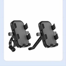 機車自行車手機架 導航外送專用秒鎖支架, 後照鏡款