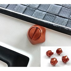 Nissan 日產 Tiida 超質感金屬鍍鉻霸氣尾管 金 紅 藍 銀 排氣管 尾飾管 斜管 平口管, 車牌螺絲 每組4入 紅色, 1個