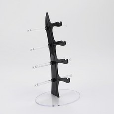 까마느 인테리어 안경 거치대 걸이 선글라스 거치대 안경 받침대, 1개, 블랙, 5칸