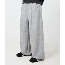 DIMITRI BLACK ASI 올시즌 에센셜 원턱 스웻 팬츠_멜란지 306948