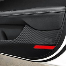 차량인테리어용품 블랙 카본 올뉴K3 도어커버(호환 상품)
