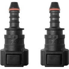 2개 세트 플라스틱 연료라인 퀵 커넥터 번디 여성 516 튜브에서 남성 바브 연료 호스 어댑터 90도 플러그 대부분의 차량용, 3/8"