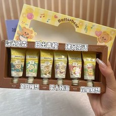 秋冬好物 ROOPY聯名潤培黃油小熊護手霜禮盒伴手滋潤保溼補水生日禮物, 1個, 黃油小熊護手霜12g*6