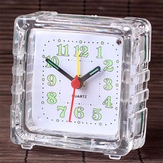 추카상점 클래식 미니 탁상시계 7x7x3.5cm 아날로그미니시계