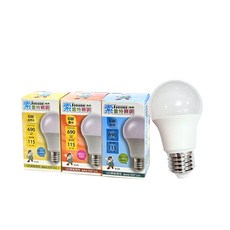 索雷特照明 E27 LED燈泡 6W 690lm 多色溫可選 節能省電, 1個, 6W,白光6000K, 白光6000K