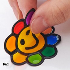 글라스데코스티커 야광 7색 글라스스티커