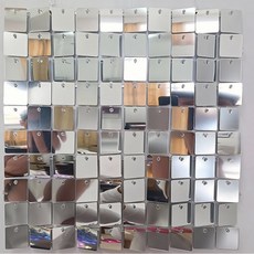 DIY 蝴蝶亮片風動板掛畫 30x30cm 銀色組合, 鏡面銀1片每片可拆卸 30*30CM片, 1個