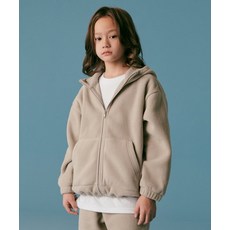 무신사 스탠다드 MUSINSA STANDARD KIDS 오버사이즈 폴라 플리스 후디드 집업 [더스티 베이지] MKBFJAZ03-UI 418609