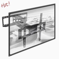 마운트피아 TV 브라켓 벽걸이형 W 모니터 거치대 42 65인치 텔레비전 LCD 커브드TV거치대