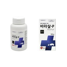 [한국썸벧] 바라살-P 100g 강아지 진드기 닭이 벼룩 구제제 26.07.23, 1개
