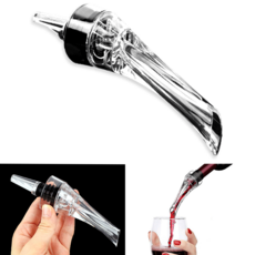 휴대용 와인 불순물제거 마개 영업용 소믈리에 포도주 디켄터 뚜껑 선물용 아크릴 와인필터, 1개