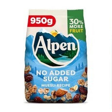알펜 무설탕 1.1kg Alpen Museli No Added Sugar 950g, 1개