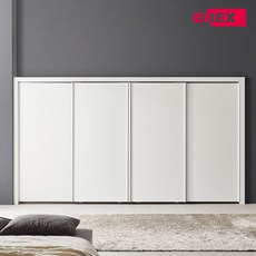 ExW 에밀리 슬라이딩 붙박이장 300cm 10자 안방 시공, 화이트