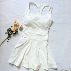 網紅瑜伽運動連體衣羽毛球連衣裙女網球裙跑步短裙褲